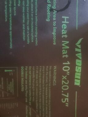 Vivosun Black and Green Seedling Heat Mat Combo Pack Like New Read Description!!